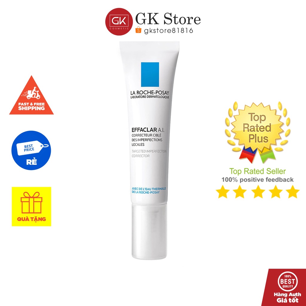 Kem La Roche-Posay Effaclar A.I Giảm Mụn Sưng Chuyên Biệt 15ml