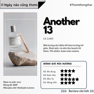 Thơm một chút - Nước hoa Le labo Another 13 (Mẫu thử)