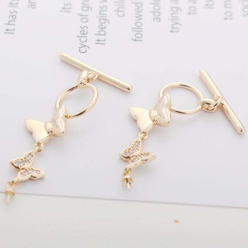 Khóa Cài Dây Chuyền Màu Vàng Đồng 14k Kích Thước 12mm