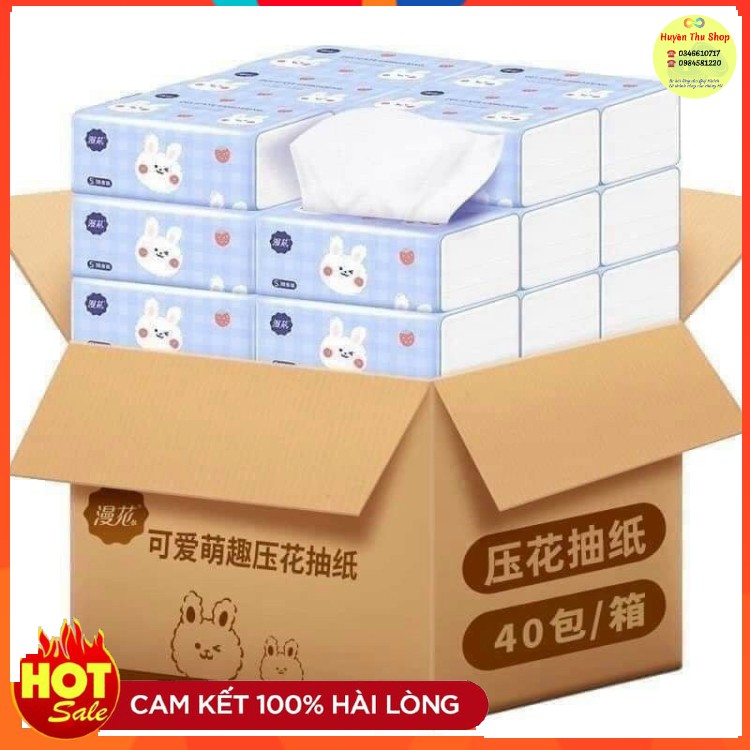 1 gói giấy rút hình thỏ bỏ túi hàng nội địa Trung