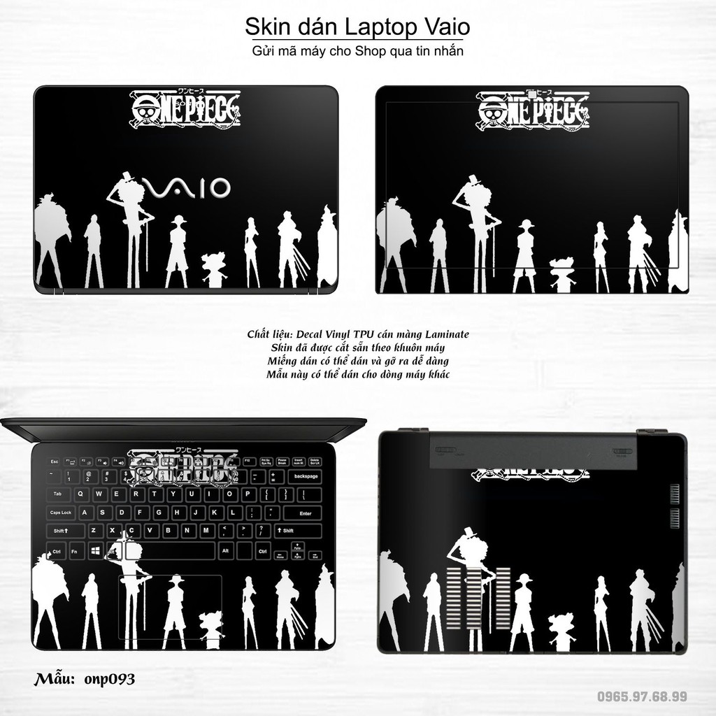 Skin dán Laptop Sony Vaio in hình One Piece _nhiều mẫu 8 (inbox mã máy cho Shop)