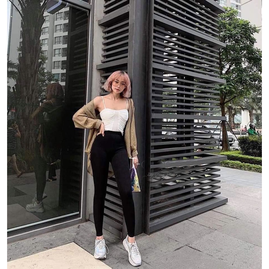 Quần legging nữ dáng dài chất co giãn 4 chiều nâng mông gen bụng hàng có size C407