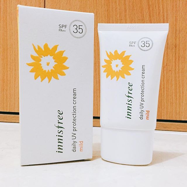 [Da Khô - Da Nhạy Cảm] Kem Chống Nắng Innisfree Daily UV Protection Cream Mild SPF 35 Chính Hãng