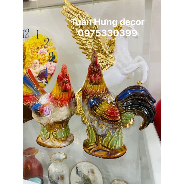Gà sứ phong thuỷ, cặp gà phong thuỷ ( 1 cặp )