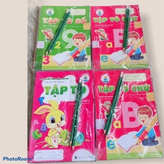 Quyển tập tô cho bé set 10 quyển kèm 2 bút chì