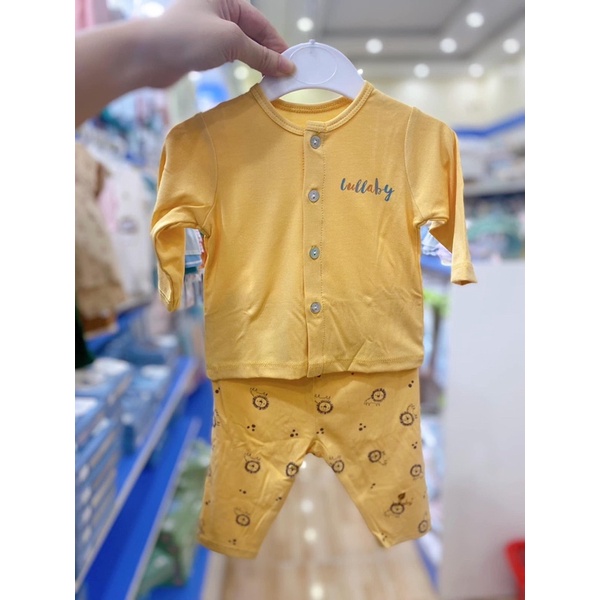 Bộ cài giữa dài tay sơ sinh chất petit Lullaby cho bé NH667P