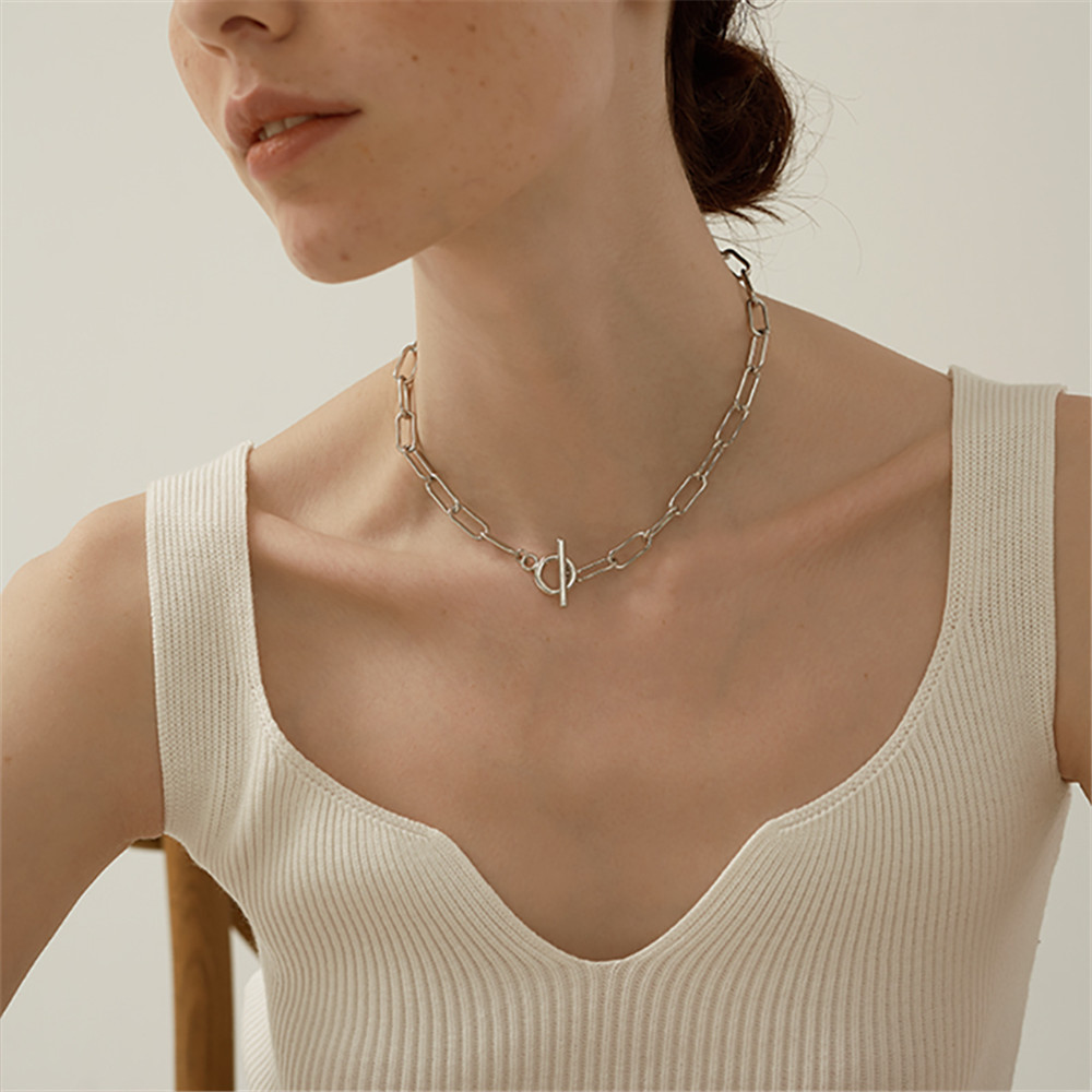 Chuỗi đơn giản thời trang necklace thiết kế dây chuyền cho phụ nữ cổ dây chuyền len Yanqueens Trang sứ Quà tặng