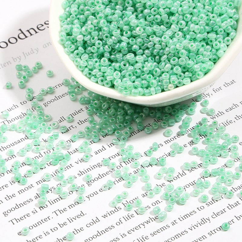 Bộ 250/500 Hạt Thủy Tinh Làm Trang Sức Thủ Công 2/3mm