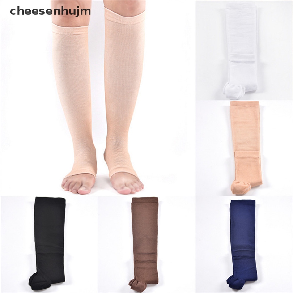 Vớ Nén Hở Ngón Co Giãn Hỗ Trợ Đầu Gối