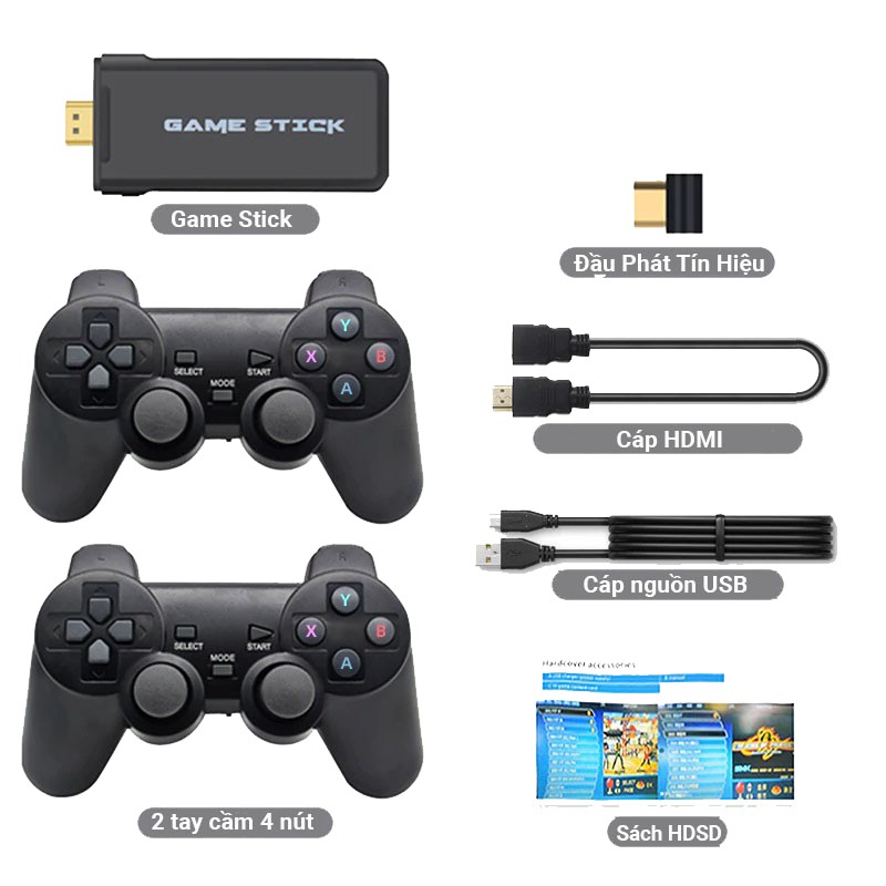 Máy chơi game cầm tay 4 nút HDMI 3500 trò chơi  tặng thẻ 32 GB cổ điển PS1/Nitendo switch/FC Compact/FC bảo hành 24 thán