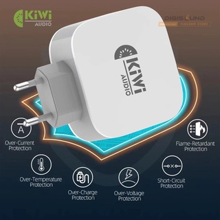 Củ sạc es- eu16, sạc nhanh 3.4a, 3 cổng usb, kiwi
