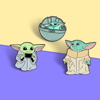 Huy Hiệu Cài Áo Kim Loại Hình Star Wars Mandalorian Baby Yoda Cho Nam Và Nữ