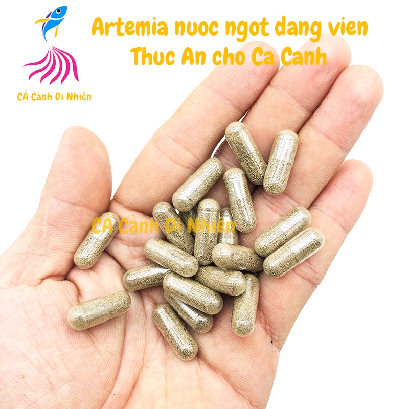 Artemia nước ngọt dạng viên nhộng thức ăn cho cá bột