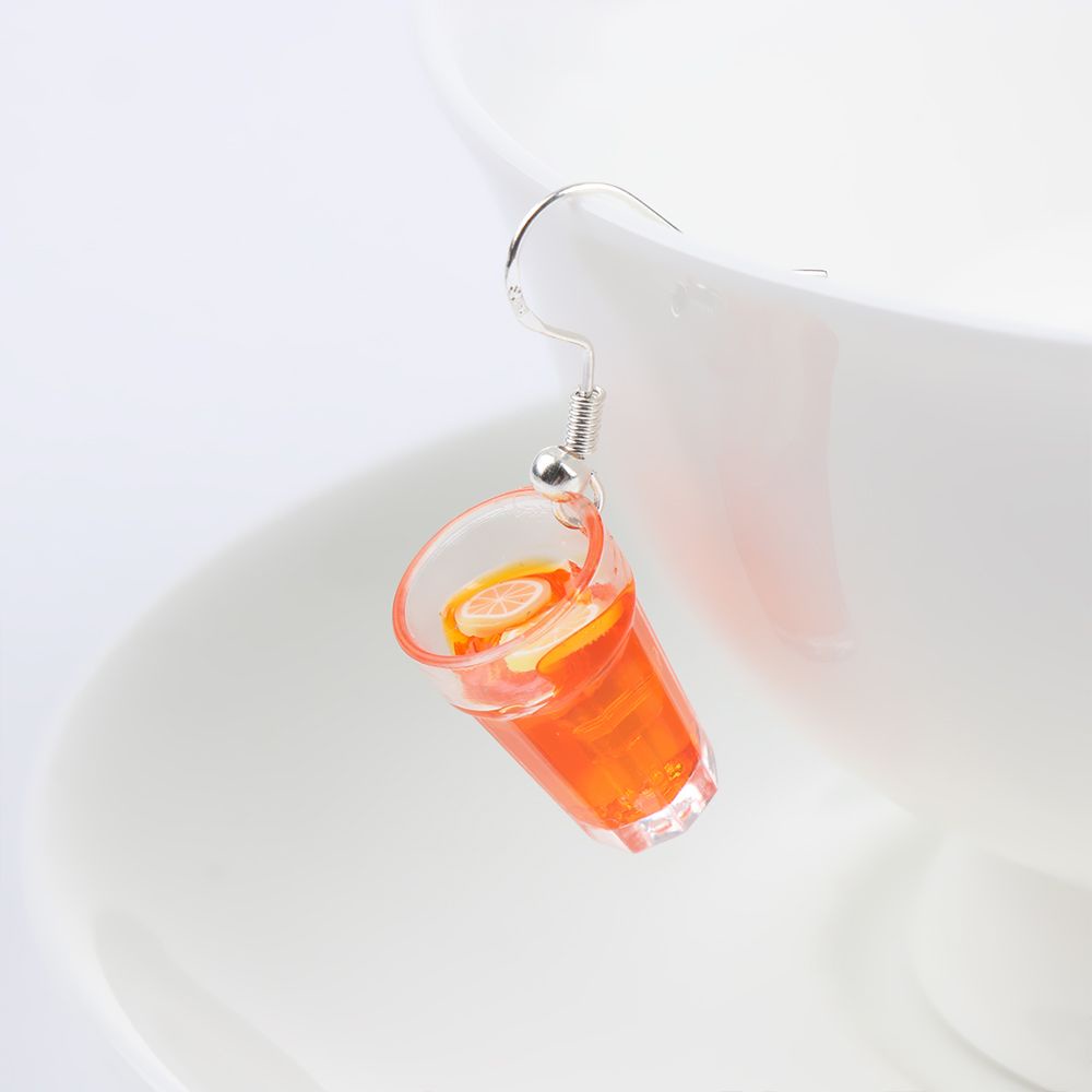 Mô hình cốc trà chanh mini bằng nhựa nhiều màu xinh xắn dùng trang trí nhà búp bê DIY