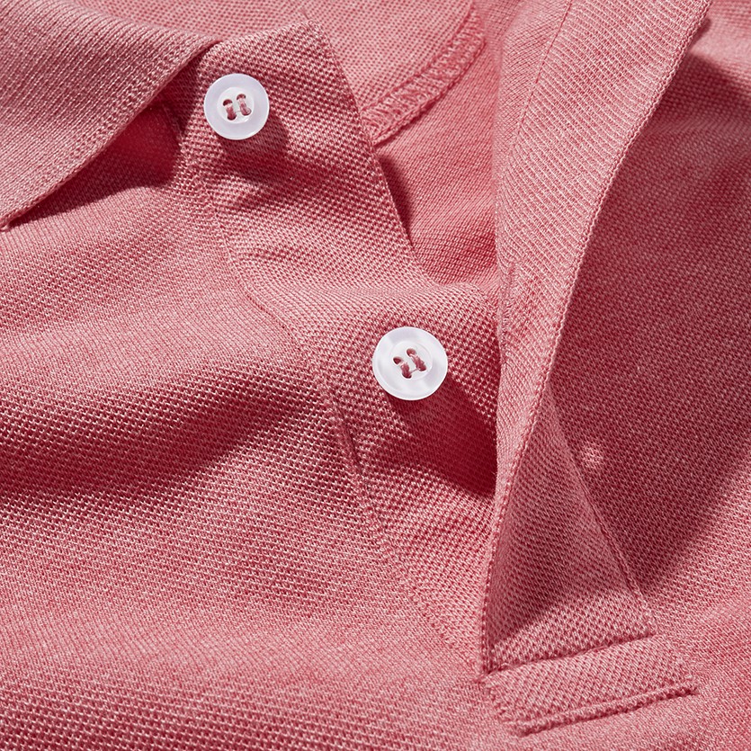 Áo polo nam trơn HUSSIO thêu logo thoáng mát | BigBuy360 - bigbuy360.vn