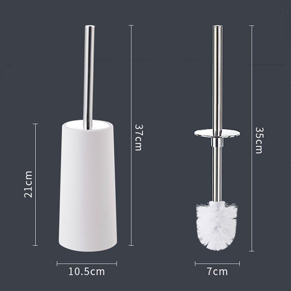 Bộ Giá Đỡ Bàn Chải Chà Toilet Bằng Thép Không Gỉ Với Tay Cầm Dài Tiện Dụng
