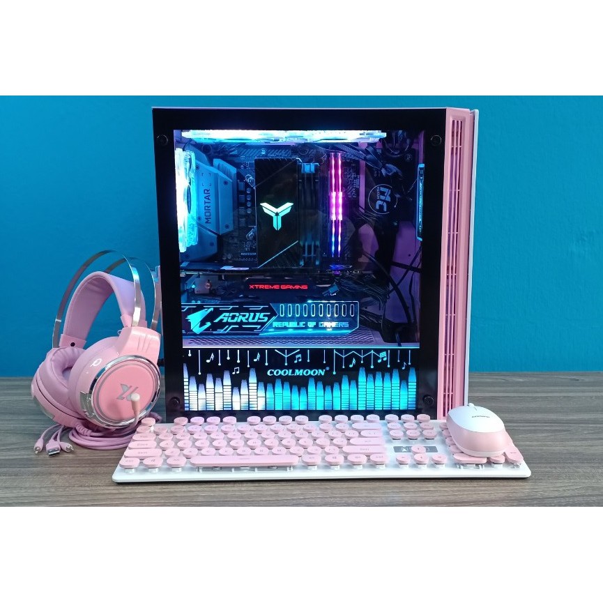 [CẮT LỖ] Bộ PC XIGMATEK màu hồng, cấu hình khủng GAMING - LIVESTEAM I9- 9900F/B360M/16GB/240G | BigBuy360 - bigbuy360.vn