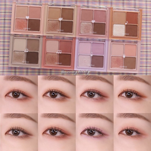 [2 Màu Mới Milk Series] Bảng màu mắt 4 ô Romand Better Than Eyes (Có Sẵn) | BigBuy360 - bigbuy360.vn