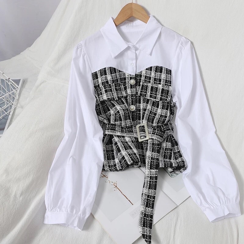 Áo sơ mi kiểu caro Seok Kyung phim Penhouse