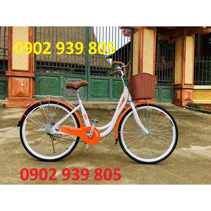 Xe đạp mini VICKY cỡ bánh 26 inch xe đạp nữ