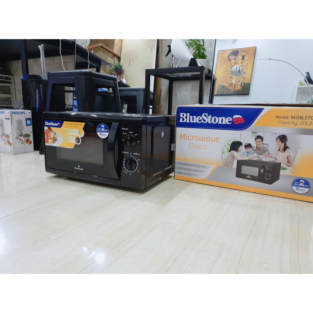Lò vi sóng Bluestone  MOB-7708 Black 20 lít