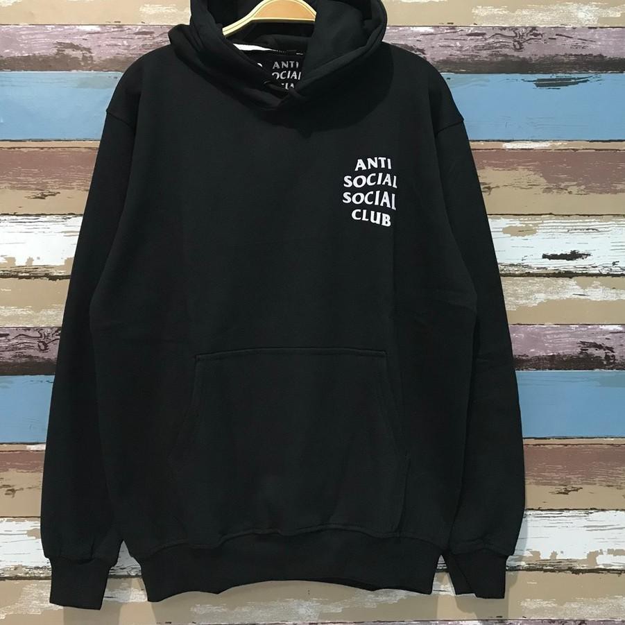 Áo Khoác Hoodie In Chữ Anti Social Social Club Cá Tính