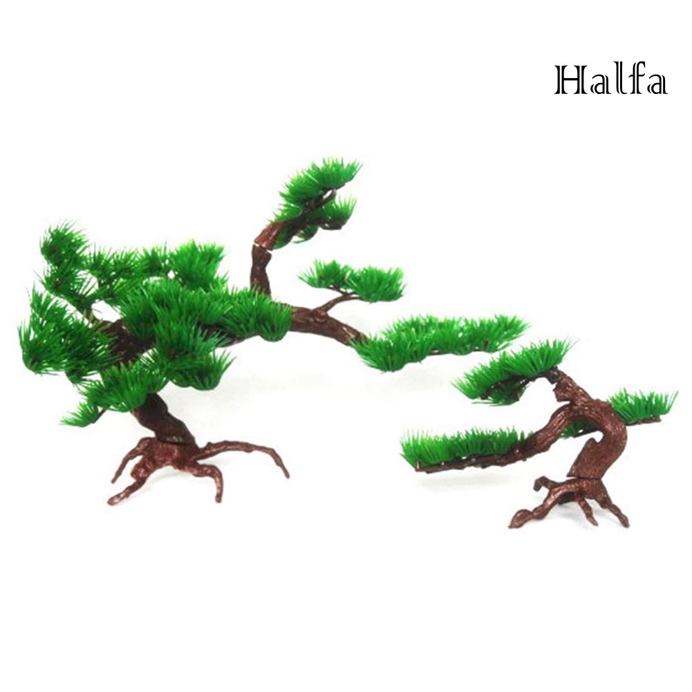 Mô hình cây thông nhân tạo bằng nhựa trang trí hồ cá