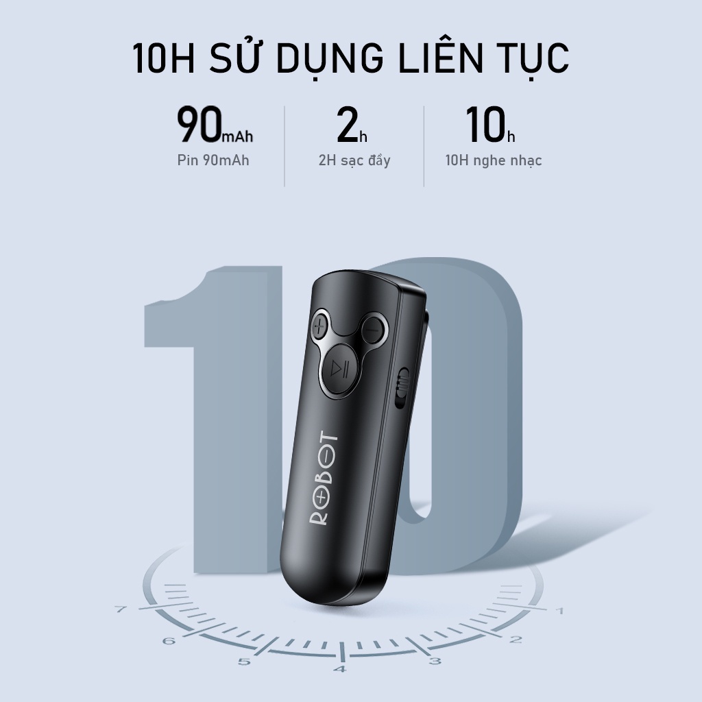 Bộ Thu Nhận Âm Thanh VIVAN RS10 Thông Qua Tín Hiệu Bluetooth 5.0 - Cổng Kết Nối AUX 3.5mm Bảo Hành 12 Tháng