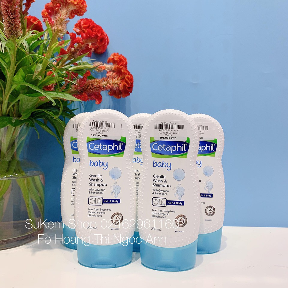 Sữa Tắm Gội Cetaphil Cho Bé Chiết Xuất Hoa Cúc Hữu Cơ