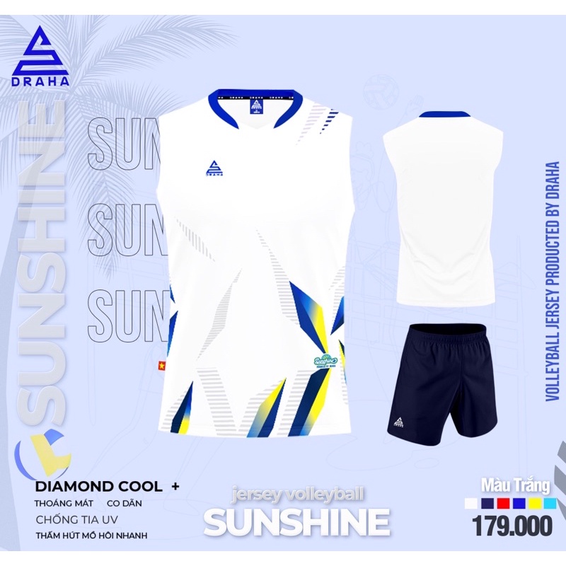 Bộ ba lổ/ sát nách/ bộ quần áo bóng chuyền mẫu mới sunshine