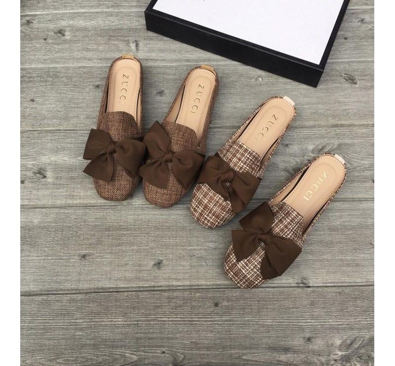 Giầy sục slipon nơ vải siêu xinh hót!!!