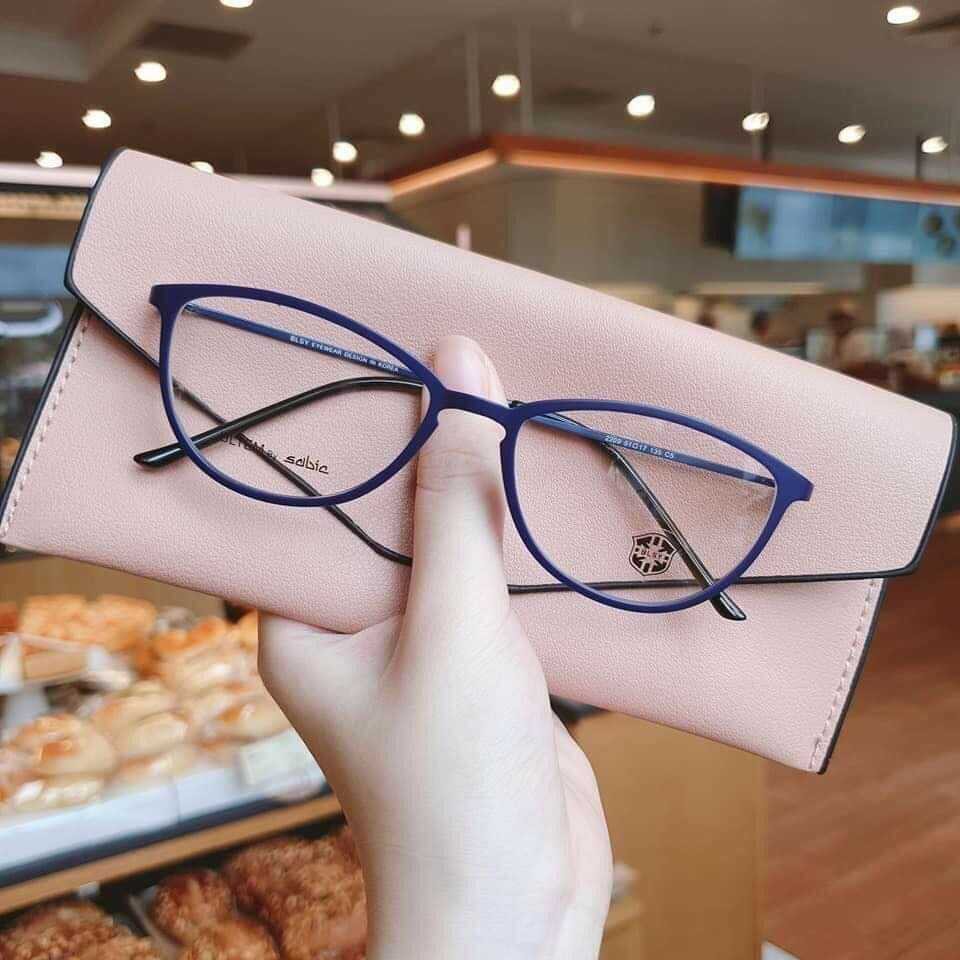 Gọng kính cận mảnh nhẹ bền đẹp, Kính mắt mèo gọng nhựa thời trang nữ 2209 nhiều màu | BigBuy360 - bigbuy360.vn