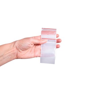 50 cái túi zipper chỉ đỏ size 5x7 - Đựng thuốc, phụ kiện , linh kiện nhỏ,..