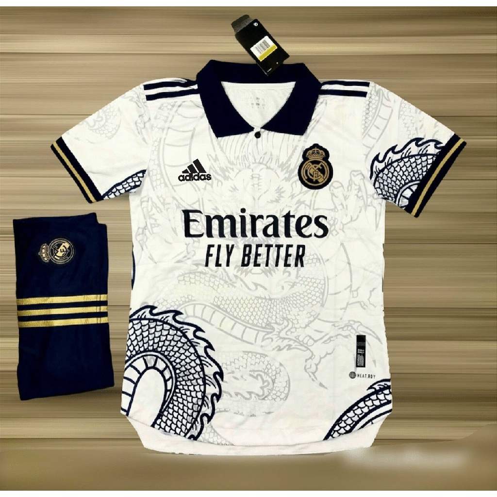 Quần Áo Bóng Đá Câu Lạc Bộ Real Madrid Sân nhà/ Khách màu xanh cao cấp mùa 2022
