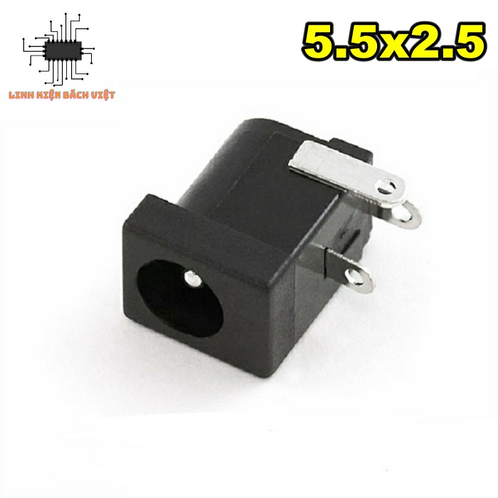 Jack nguồn DC cái 5.5x2.5mm chịu nhiệt độ cao