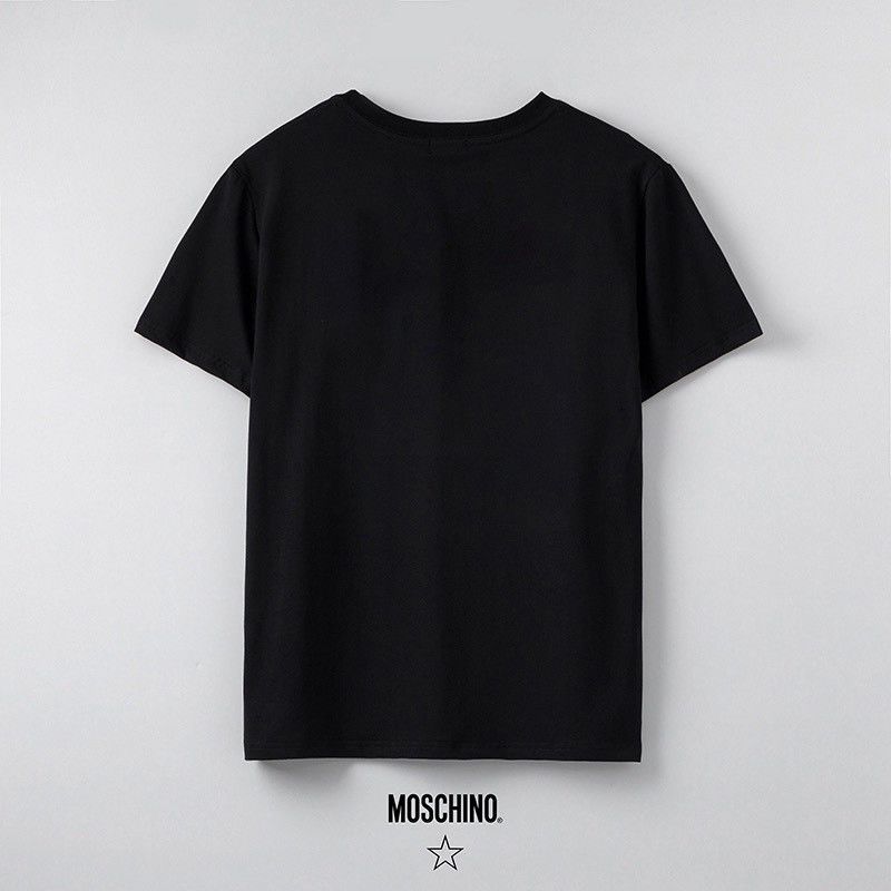 Áo Thun Cặp Ngắn Tay Dáng Rộng In Chữ Moschino Thời Trang Mùa Hè 2022SS