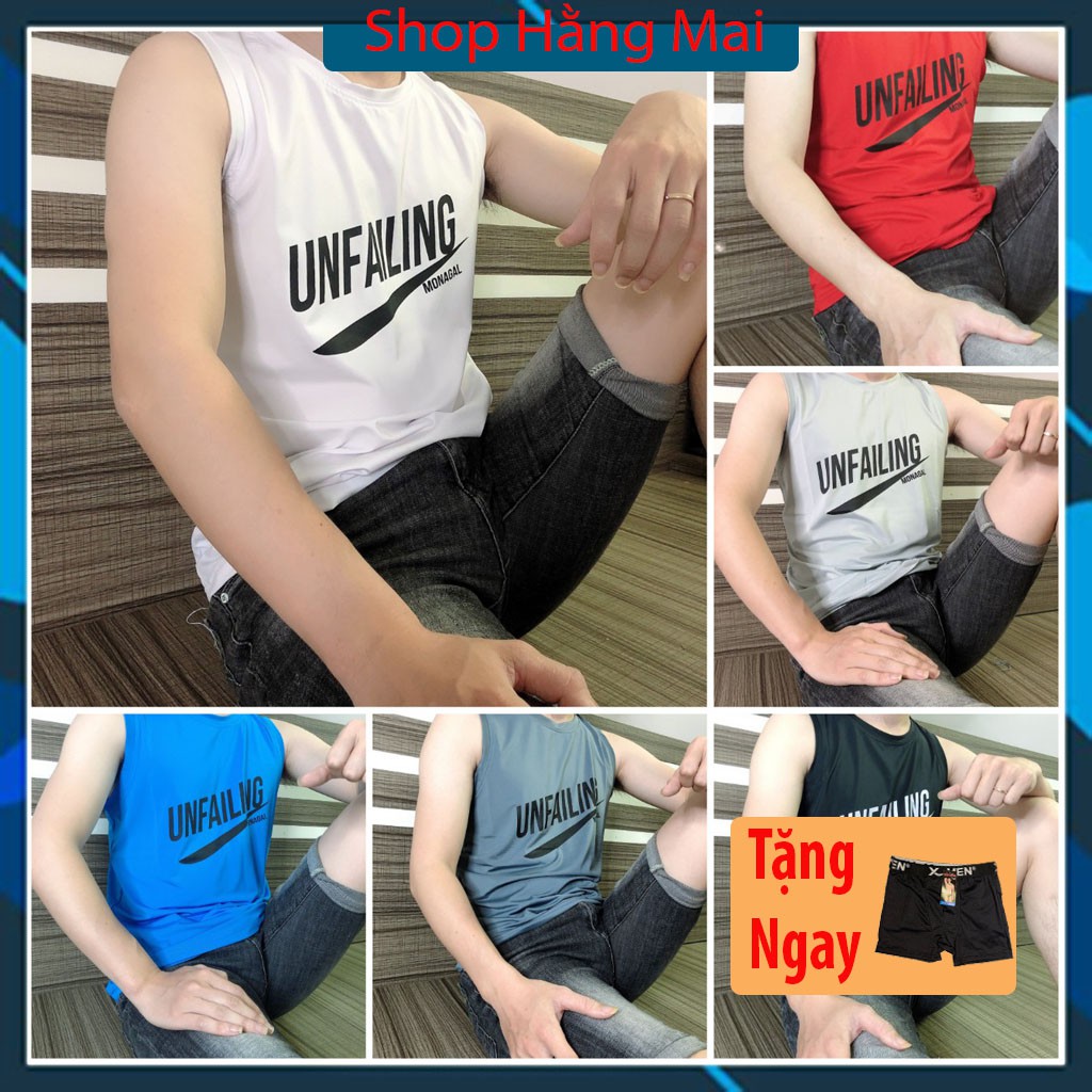 [Mã FAMAYWA giảm 10K đơn 50K] [Hot] Áo Sát Nách Áo Thể Thao Nam Áo Ba Lỗ Tanktop 6 Màu UNFAILING - AN01