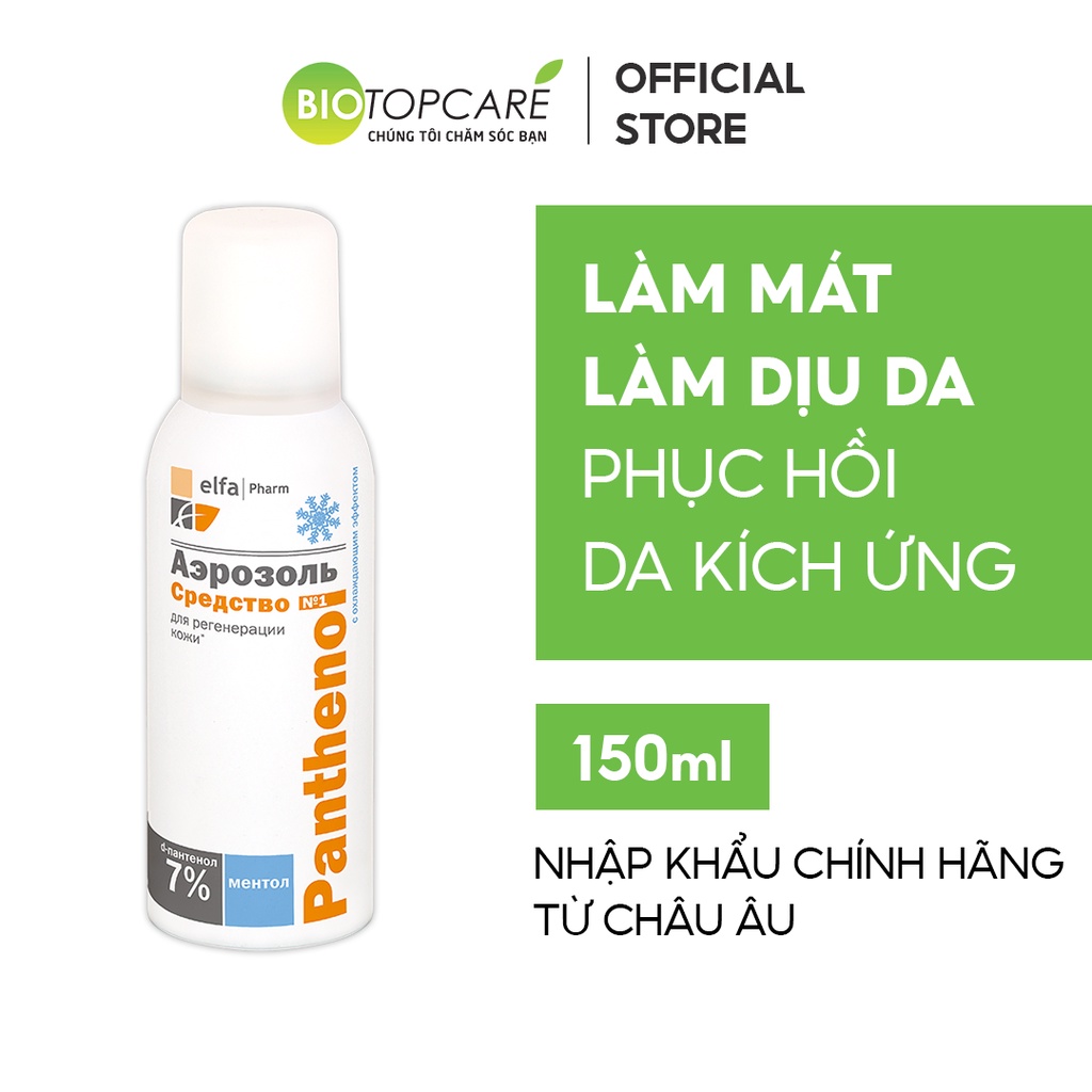 Xịt dưỡng làm dịu, tái tạo và làm mát da Panthenol 150ml - BioTopcare Official