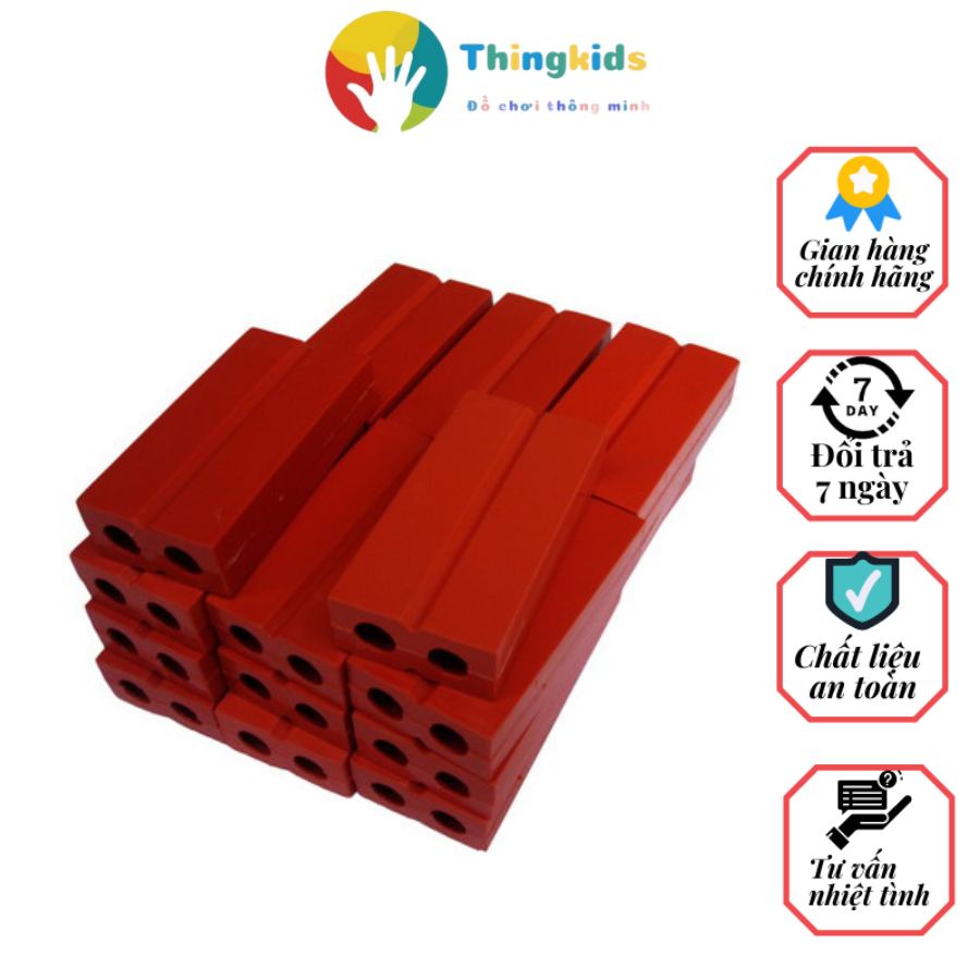 Hộp gạch xây dựng Đồ chơi mầm non - Thingkids