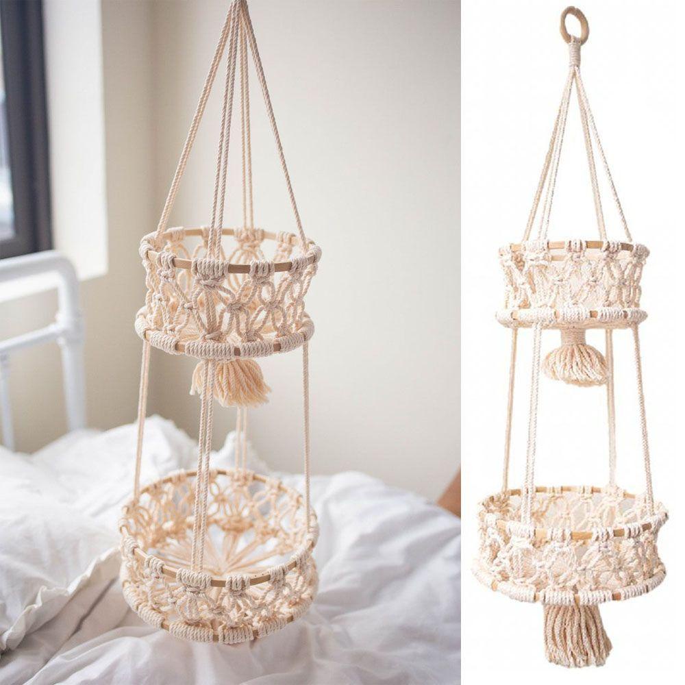 Giá Đỡ Chậu Hoa / Cây Cảnh Bằng Dây Thừng Cotton Bện 1