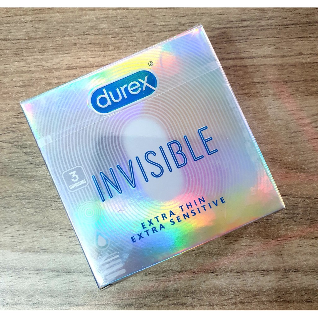 {CHÍNH HÃNG} Bao Cao Su Durex Invisible Extra Thin Extra Sensitive Hộp 3 Cái