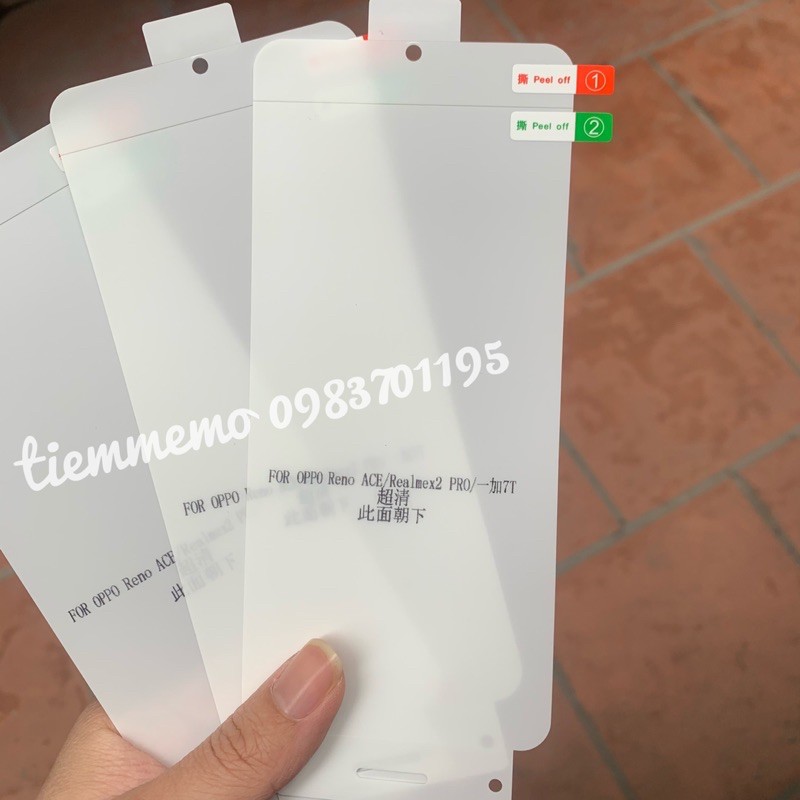 Miếng dán cường lực dẻo PPF cho điện thoại Realme X2/X2pro/Q2/Q2pro