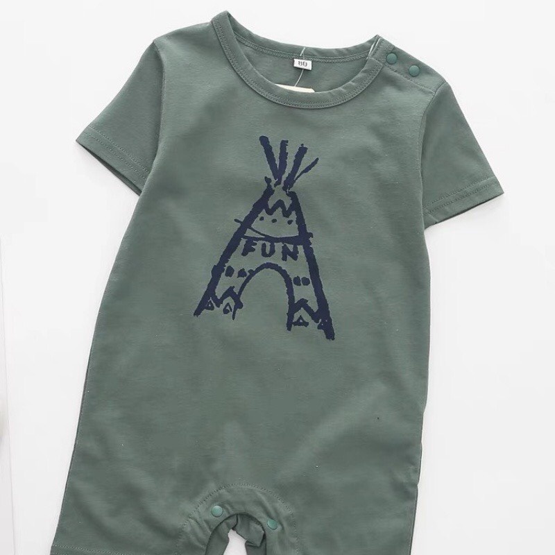 Bộ Liền Thân Bộ Body Crazy Chất Thun Cotton Thoáng Mát Cho Bé Trai Bé Gái Từ 4Kg Đến 15Kg Thời Trang Trẻ Em Tin Store