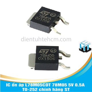 Ic ổn áp l78m05cdt 78m05 5v 0.5a to-252 chính hãng st