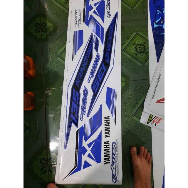 Tem rời dán xe exciter 135 đặt in