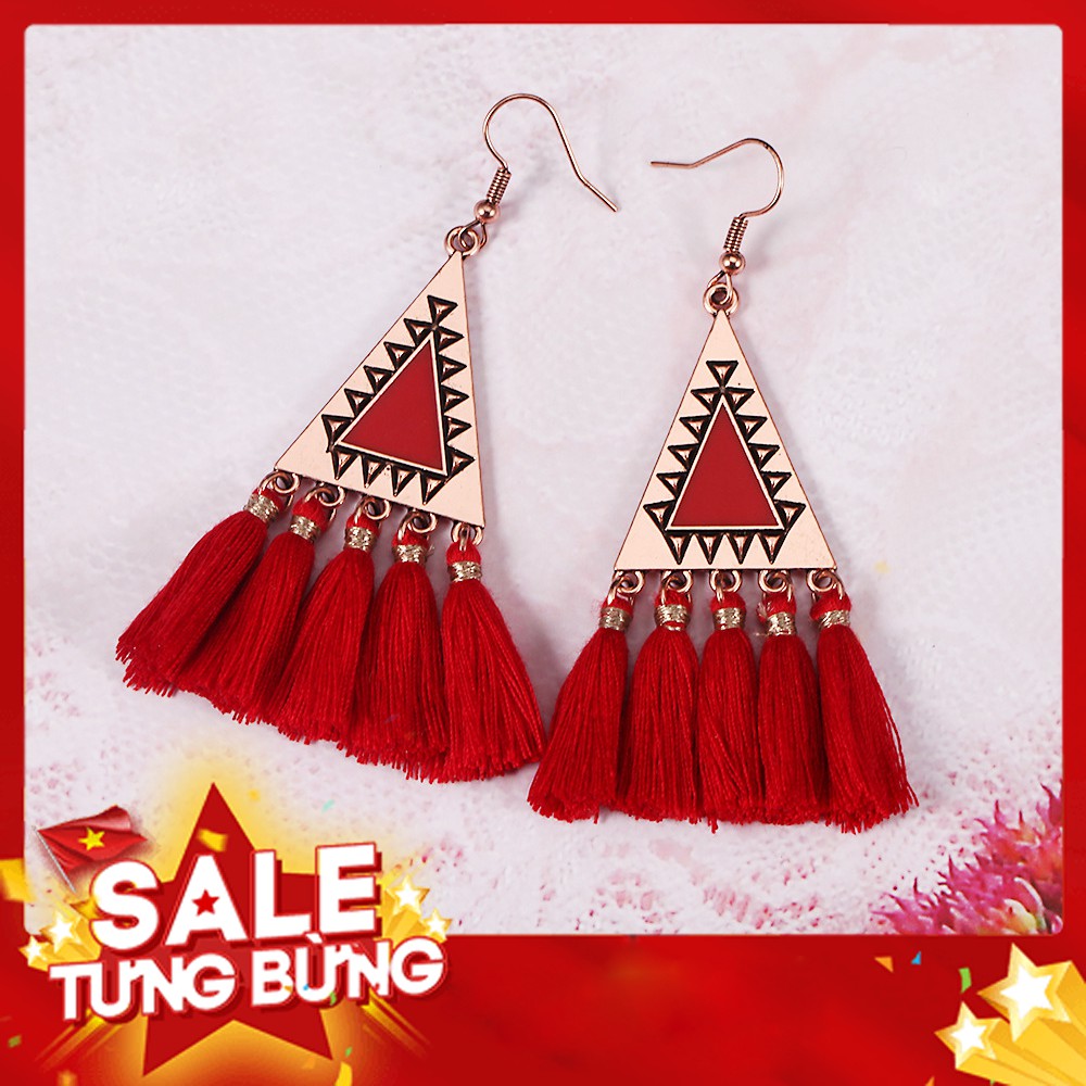 Khuyên tai nữ boho phong cách boho cổ điển (nhiều màu)