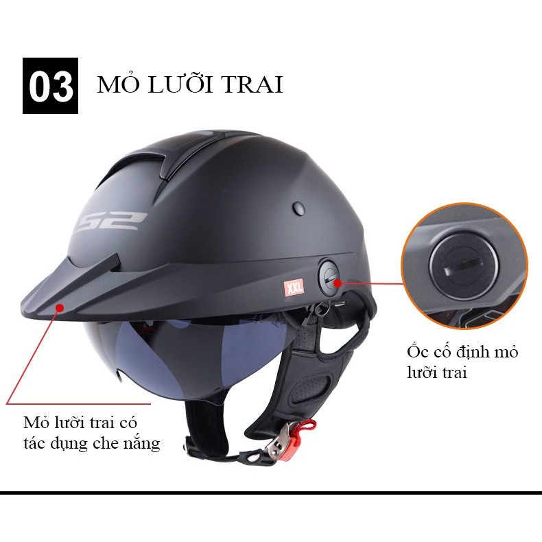 [FREESHIP] MŨ BẢO HIỂM LS2 REBELLION OF590