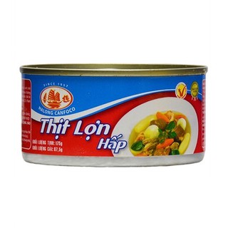Đồ hộp hạ long : thịt lợn hấp 175g