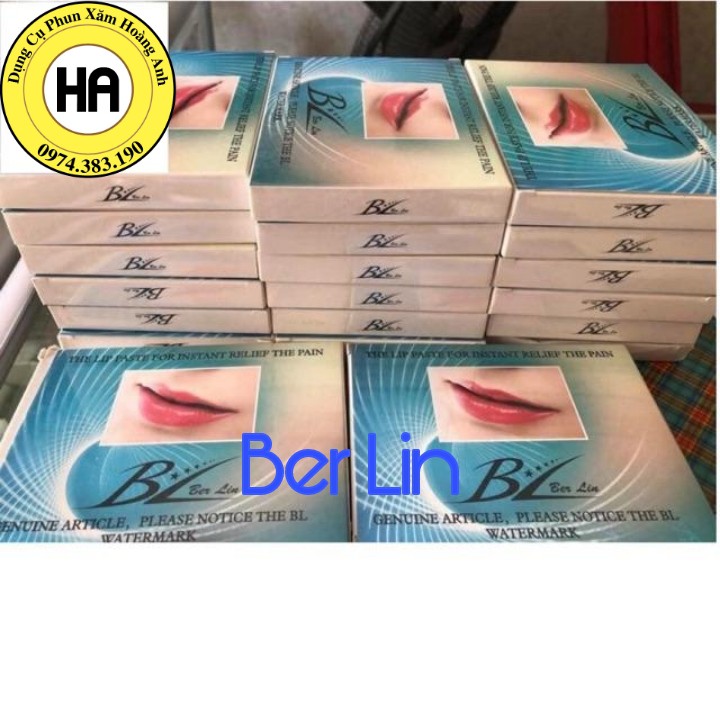 Miếng dán môi Ber Lin dùng trong phun xăm thẩm mỹ 12 miếng/ hộp | dcpxHoangAnh