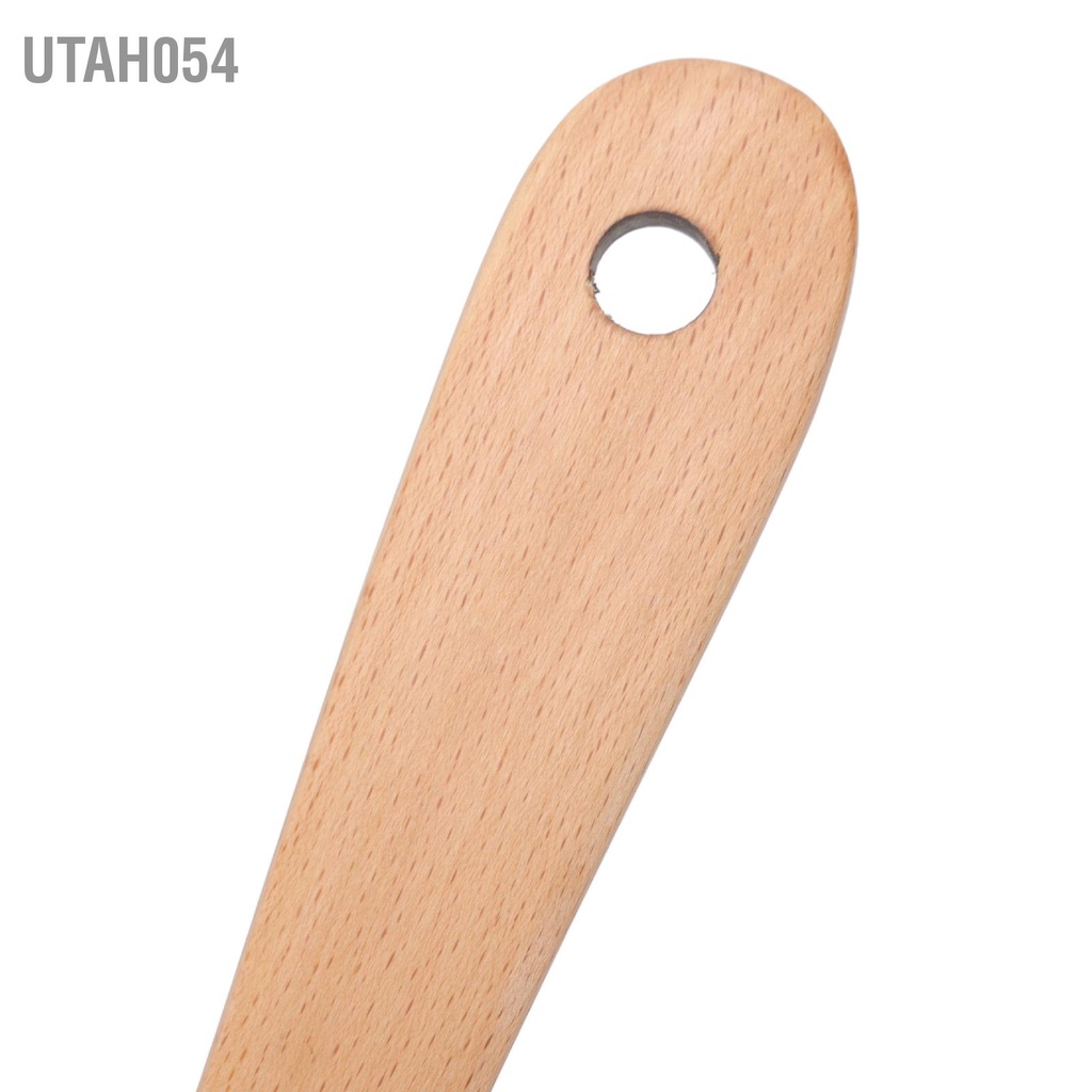Utah054 Bộ thìa gỗ với xẻng cầm tay bằng Sồi Dụng cụ nấu ăn